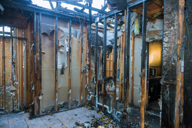 Professional Fire Damage Removal technician working in Bethesda, MD